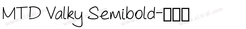 MTD Valky Semibold字体转换